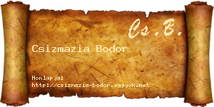 Csizmazia Bodor névjegykártya